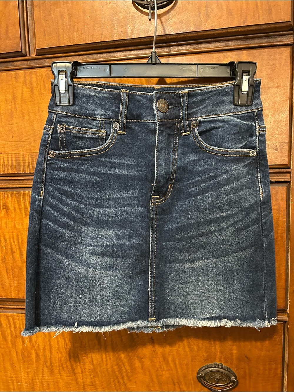 American Eagle Outfitters Dark Blue Denim Mini Skirt